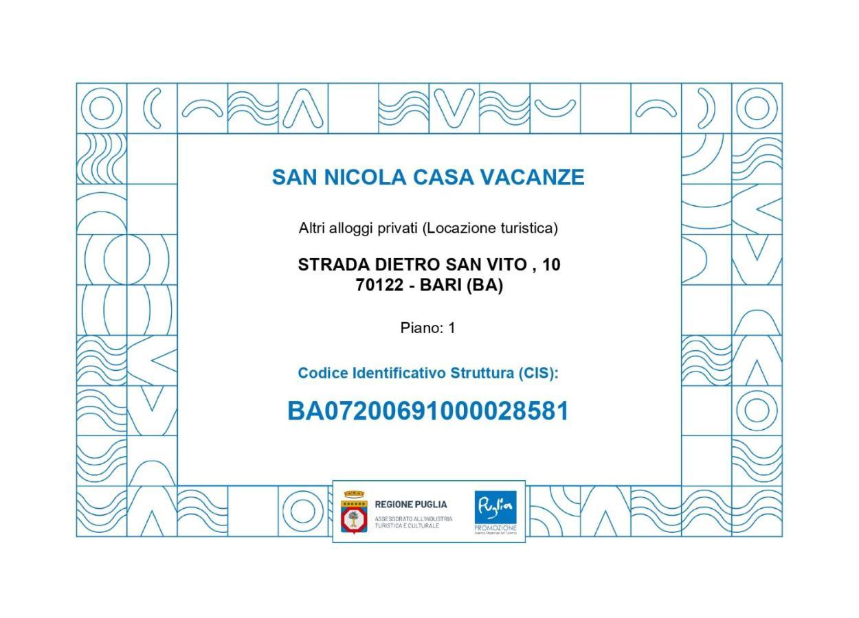 San Nicola Casa Vacanze Bari Buitenkant foto